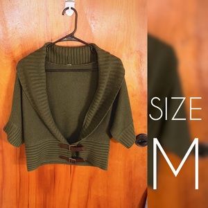 NEW Green Cardigan Sweater Sz M